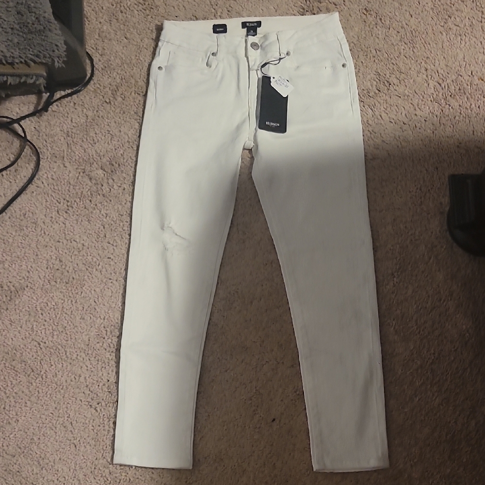 NWT Hudson Skinny Jeans in Classic White Kids Size 12 X3